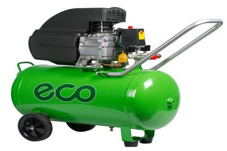 Компрессор ECO AE 501- производитетльность 260 л/мин, давление 8 атм, поршневой, масляный, ресивер 50 литров, напряжение 220 В, мощность 1.80 кВт)