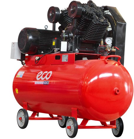 Компрессор ECO AE-3000-75HD-производительность 1455 л/мин, давление 8 атм, поршневой, масляный, ресивер 300 л,  напряжение 380 В,  мощность 7.50 кВт