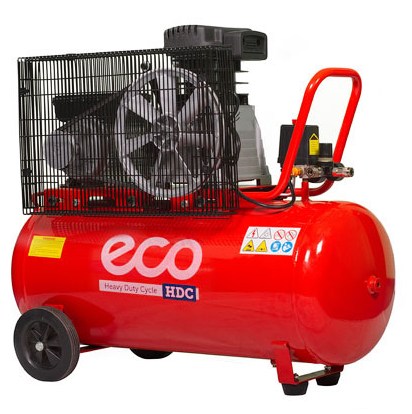 Компрессор ECO AE-1000-22HD- производительность 380 л/мин, давление 8 атм, поршневой, масляный, ресивер 100 л, напряжение 220 В, мощность 2.20 кВт